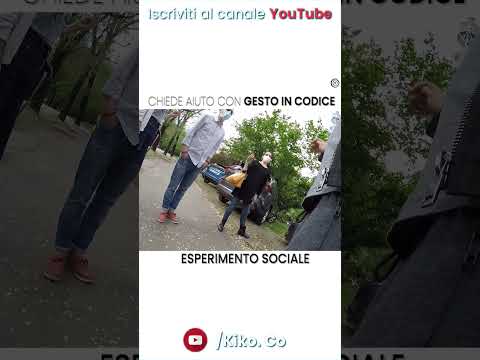 Donna CHIEDE AIUTO in CODICE - Esperimento Sociale Pt.1 #short