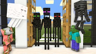 Herobrine vs Evil Enderman Brother! |  Enderman Rescue - Minecraft Animation