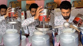Normal people use blenders legends use cooler motor to make lassi 😂 | Street Food Of India |