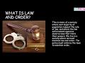 Understanding Law and Order Concepts
