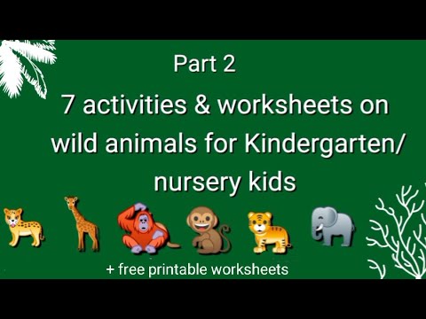 wild animals worksheets for kids jobs now