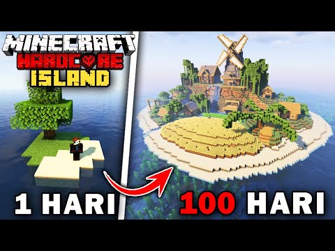 100 Hari Minecraft Pulau Terpencil Hardcore