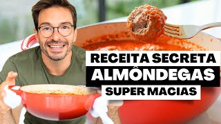ALMÔNDEGAS DE CARNE QUE DESMANCHAM NA BOCA (Receita fácil com segredo da vovó)