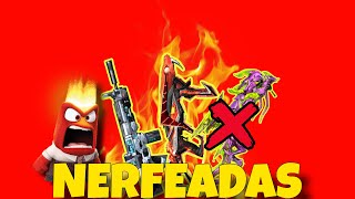 TOP 5 armas más NERFEADAS en Free Fire 😱 ¡Ya no sirven igual!
