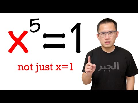 Solving x^5=1