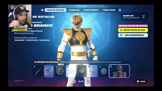 REAGINDO AO NOVO PASSE   Fortnite x Power Rangers