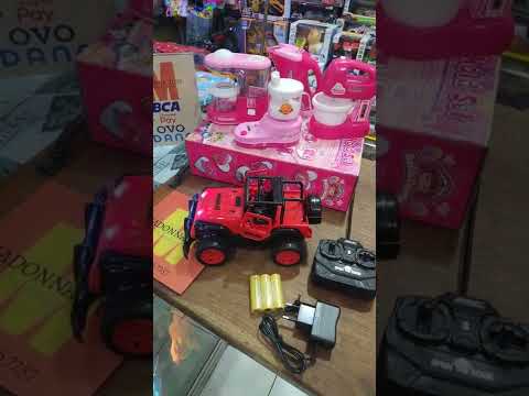 MAINAN ANAK MOBIL JEEP REMOT DAN 1 SET PERALATAN MASAK, SUPER KEREN BANGET😍