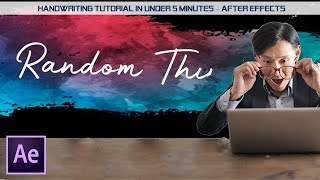 After Effects - Write On Text Animation in Just under 5 minutes