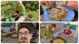 ARROZ DE "MOTOQUEIRO" NO ARADO #mariaeromildo #recantosossego #caminhoneiro #motoqueiro #vidanaroça