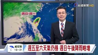 【0924台視晚間氣象】三颱共舞 浣熊颱風對台日都沒影響