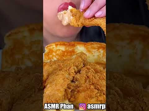 EATING RAISING CANES FRIED CHICKEN #asmr #food
