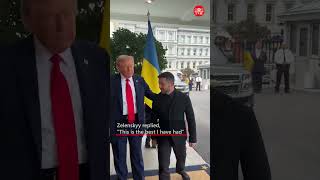 Trump reacts to Ukrainian President Zelenskyy's suit, says "I love it"