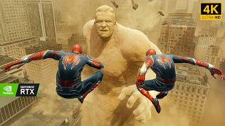 Marvel's Spider-Man 2 | TWO MCU IRON-SPIDERMAN Vs Sandman Boss Fight (RTX 5090) Ultra Graphics