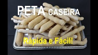 PETA CASEIRA RÁPIDA E FÁCIL (Biscoito de polvilho crocante, delicioso!)