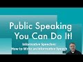 Informative Speech Preparation Concepts