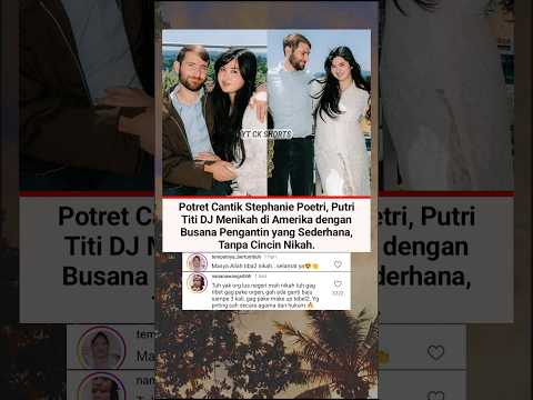 Tanpa Cincin Nikah. Stephanie Poetri Putri Titi DJ Resmi Menikah di Amerika