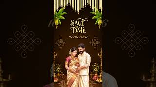 Seemantham Video Invitation Vertical | Baby shower invitation English | AfterFx Templates