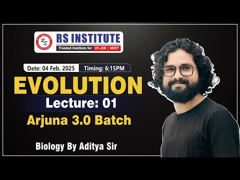 EVOLUTION L-01 | BIOLOGY | BY ADITYA SIR | ARJUNA BATCH | BEST NEET COACHING IN KANPUR