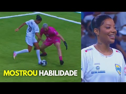 LUDMILLA MARCOU DOIS GOLS EM AMISTOSO DE FUTEBOL 7