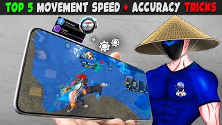 Top 5 Movement Speed + Accuracy Tricks⚙️ 2gb, 4gb, 6gb, 8gb Ram Headshot Sensitivity Setting ~