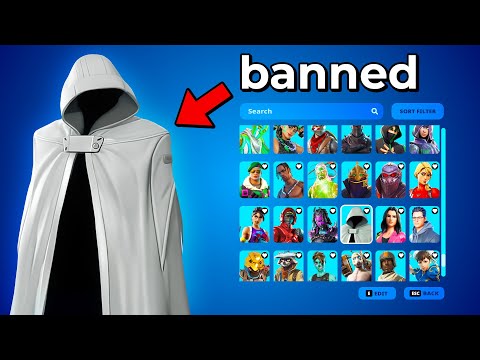 i used BANNED fortnite skins…