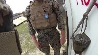 Water Charge emplacement and detonation