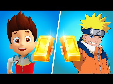 Paw Patrol Ryder Surf | Naruto Uzumaki Surf - All Level Gameplay Android,iOS - BIG NEW APK UPDATE