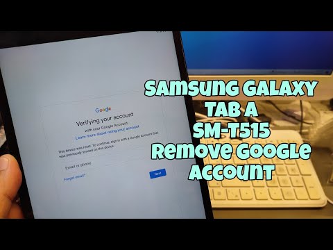 Samsung Galaxy Tab A (SM-T515), Remove Google Account, Bypass FRP. UnlockTool.