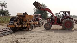 Brick Making Machine with Tractor is making Brick Amazingly.