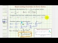 Power Series and Convergence Concepts