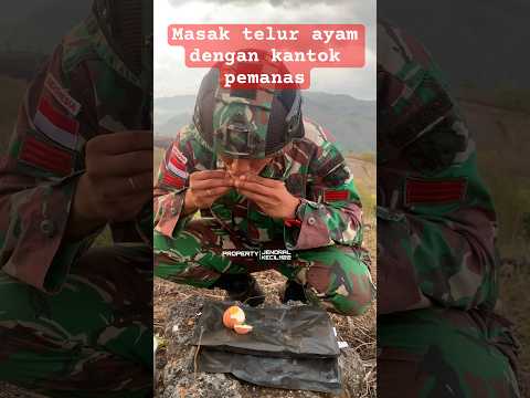 Tutor masak telur dengan kantong pemanas
