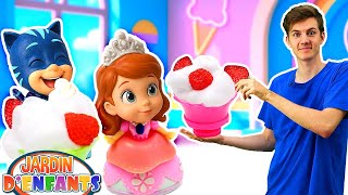 Fabriquons de la glace en play-doh ! 🍦☀️ Jeux dans le jardin d’enfants pour les bébés
