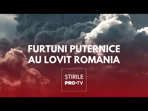 Furtunile puternice care au lovit România au făcut prăpăd