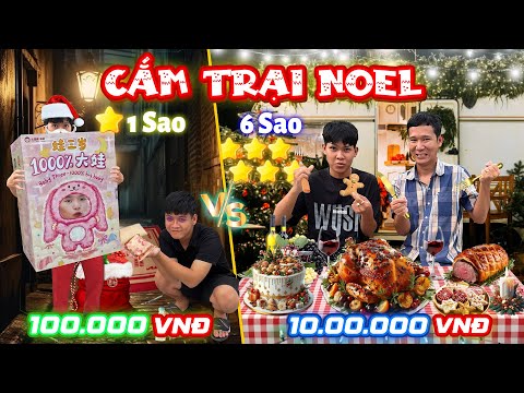 Thử Thách Cắm Trại Noel 1 Sao vs 6 Sao | Cắm Trại Giáng Sinh Năm 2024