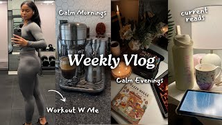 Vlog: Follow Along Workout, Current Reads, Chit Chats | Spend A Chill Day With Me