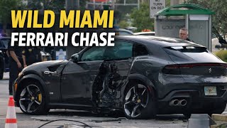 Stolen $500,000 Ferrari Sparks Wild Miami Police Chase