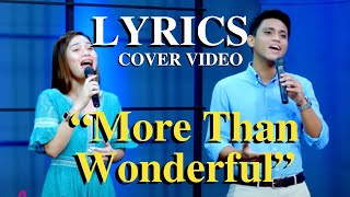 MORE THAN WONDERFUL | AG Centenice & Deon Leo | COVER