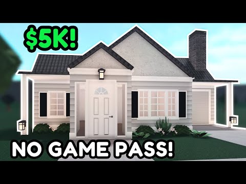 5k *NO GAME PASS* Bloxburg Starter House Build Tutorial w/ Voice