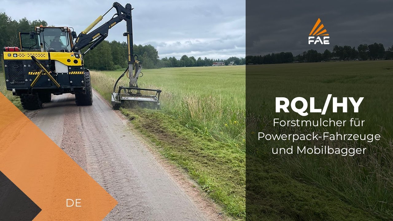 Forstmulcher FAE RQL/HY für Powerpack-Fahrzeuge und Mobilbagger von 10 bis 15 t