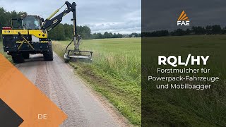 Forstmulcher FAE RQL/HY für Powerpack-Fahrzeuge und Mobilbagger von 10 bis 15 t