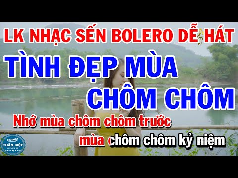 Karaoke Liên Khúc Bolero Dễ Hát Nhất | Tình Đẹp Mùa Chôm Chôm | Gõ Cửa Trái Tim