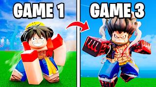 I Became LUFFY in EVERY One Piece Game on Roblox