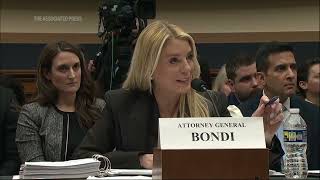 Bondi Defends Trump from Epstein Accusations in 5-hour Hearing