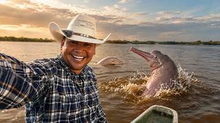 ¡¡INCREIBLE!! Encontré los hermosos DELFINES ROSADOS de rio.