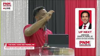 Hon. Hans Des Vignes, MP - Public Meeting In Defence Of The People: Pleasantville Community Centre