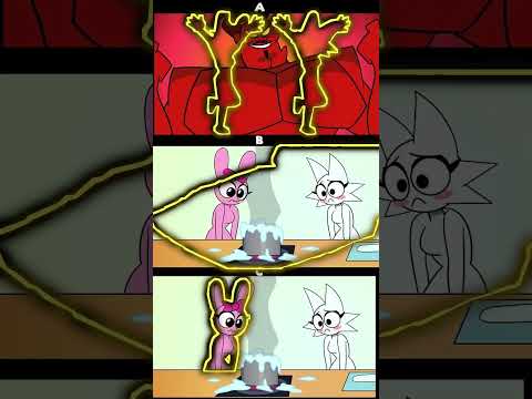 SPRUNKI COOKING 3 OPT🤏PINKI X WENDA😍PERFECT OUTLINE🤣#sprunki #funny #incredibox #wenda #pinki #fyp