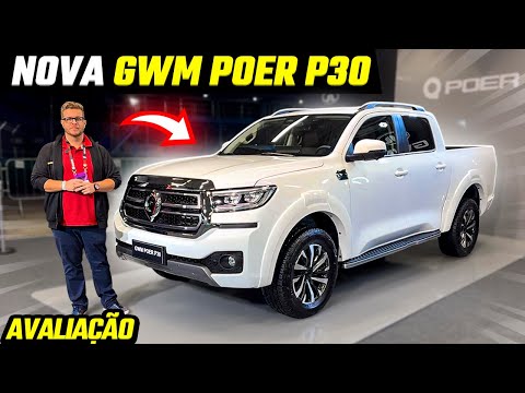 NOVA GWM POER P30 2026 - A PICAPE DIESEL DA GWM ANTI HILUX, S10 E FRONTIER