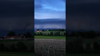 HP-Superzelle mit Shelfcloud am 04.09.2025 in der Nähe von Dießen am Ammersee #unwetter #bayern