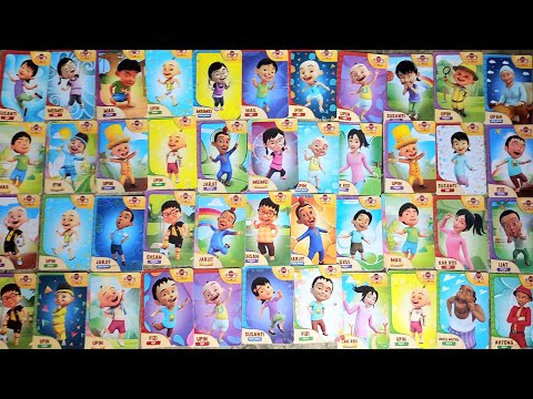 Koleksi kartu Upin ipin dari choki-choki