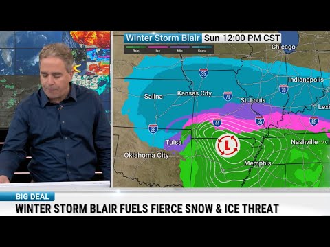 Winter Storm Blair Fuels Fierce Snow and Ice Threat